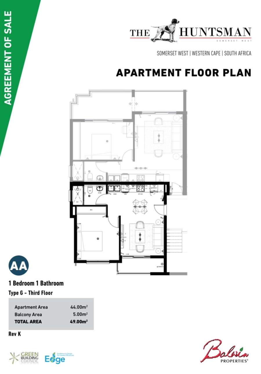 To Let 1 Bedroom Property for Rent in Somerset West Western Cape